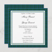 Lamont Scottish Wedding Square Einladung (Vorne/Hinten)