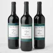 Lamont Scottish Wedding Wine Label Weinetikett (Flaschen)