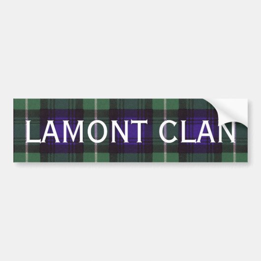 Lamont ScottishTartan Autoaufkleber (Vorne)