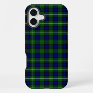 Lamont-Tartan blau-grün kariert iPhone 16 Plus Hülle