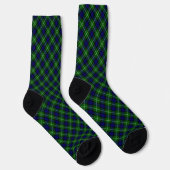Lamont-Tartan blau-grün kariert Socken (Rechts)