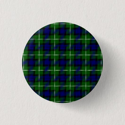 Lamont tartan blue kariert button (Vorderseite)