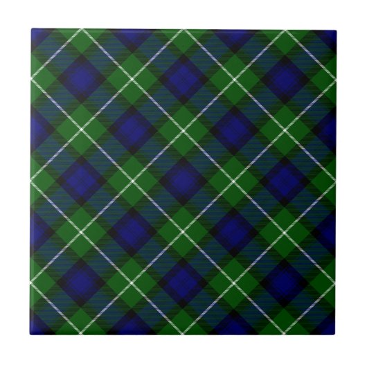 Lamont tartan blue kariert fliese (Vorderseite)