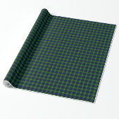 Lamont tartan blue kariert geschenkpapier (Ungerollt)