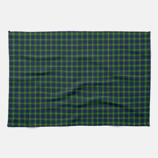 Lamont tartan blue kariert geschirrtuch (Horizontal)