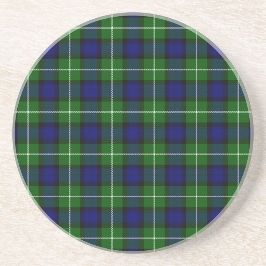 Lamont tartan blue kariert getränkeuntersetzer (Vorne)