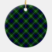 Lamont tartan blue kariert keramik ornament (Hinten)