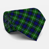 Lamont tartan blue kariert krawatte (Gerollt)