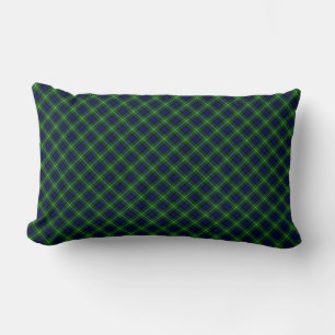 Lamont tartan blue kariert lendenkissen