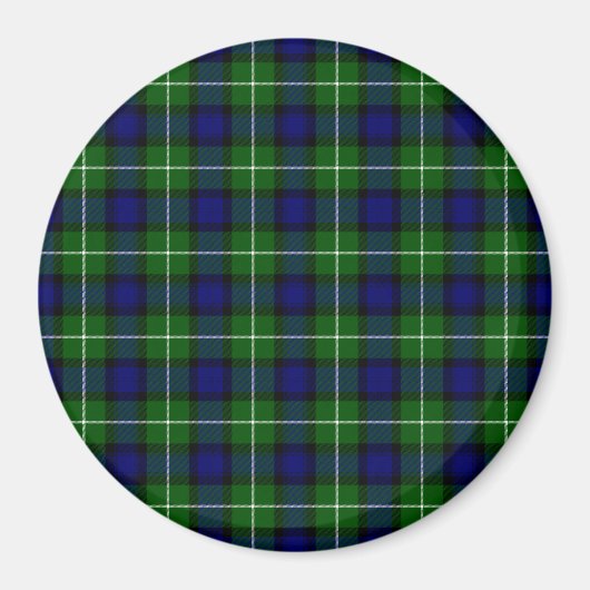 Lamont tartan blue kariert magnet (Vorne)