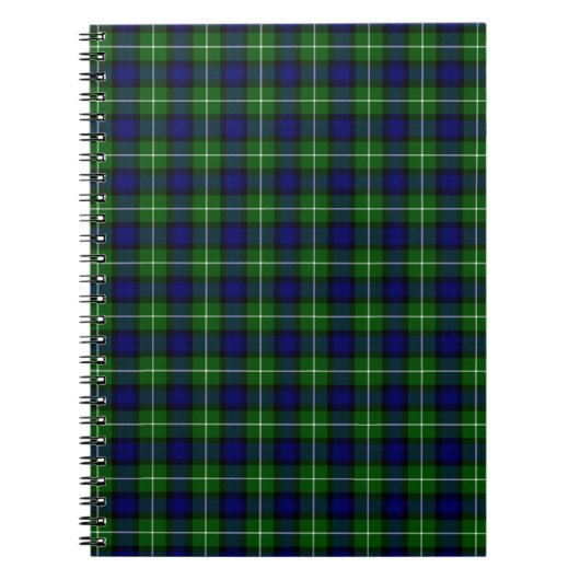 Lamont tartan blue kariert notizblock (Vorderseite)