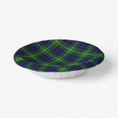 Lamont tartan blue kariert pappteller (Gewinkelt)
