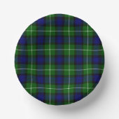 Lamont tartan blue kariert pappteller (Vorderseite)