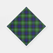 Lamont tartan blue kariert serviette (Ecke)