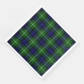 Lamont tartan blue kariert serviette (Ecke)