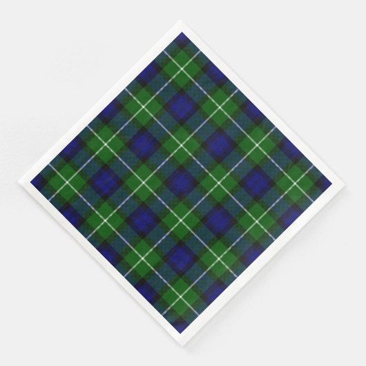 Lamont tartan blue kariert serviette (Ecke)