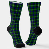 Lamont tartan blue kariert socken (Gewinkelt)