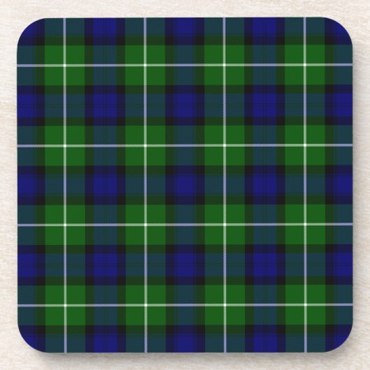 Lamont tartan blue kariert untersetzer (Vorderseite)