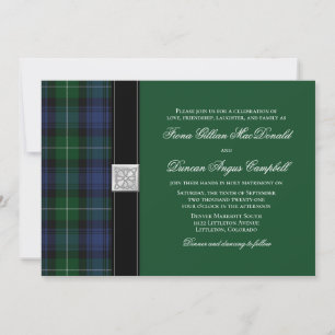 Lamont Tartan Celtic Wedding Einladung