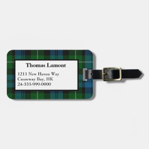 Lamont Tartan Karierte Gepäckmarke Gepäckanhänger