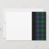 Lamont Tartan Scottish Celtic Wedding Einladung (Rückseite)