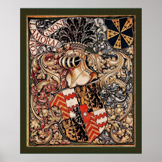 Lamoral, Graf von Egmont (Vintage Wappenrüstung) Poster (Vorne)