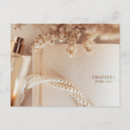 lamorous Vintage Literary Flat Lay Art Postkarte