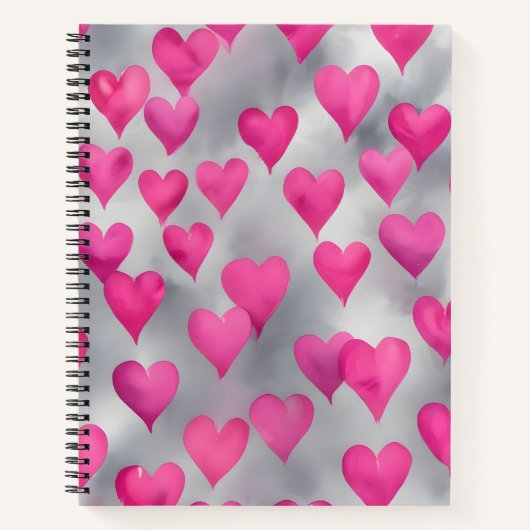 L'amour en rose et argent notizblock (Vorderseite)