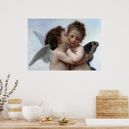 L'Amour et Psyché, Enfants - William Bouguereau Poster (Küche)
