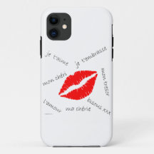 L'amour French Kiss iPhone Case