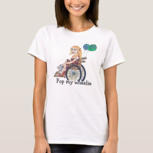 Lamour Girl in einem Rollstuhl geht POP T-Shirt