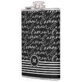 l'Amour Monogramm Flachmann (Links)