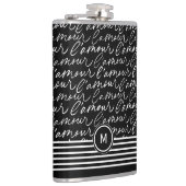 l'Amour Monogramm Flachmann (Rechts)