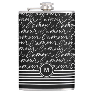 l'Amour Monogramm Flachmann