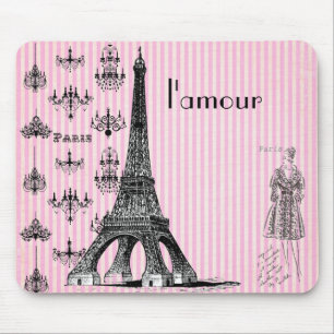 l'amour Paris-Mauspad, love Paris-Mauspad Mousepad