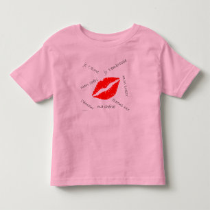 L'amour Retro Kleinkinder Shirts
