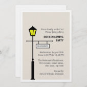 Lamp Post Housewärme Party Einladung (Vorne/Hinten)