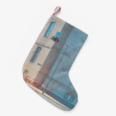 LAMP POST IN DER NÄHE DES GEBÄUDE KLEINER WEIHNACHTSSTRUMPF (Vorderansicht (hängend))