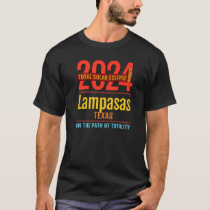 Lampasas Texas TX Solar Eclipse insgesamt 2024 4 T-Shirt