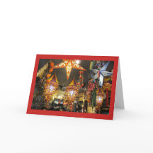 Lampe beleuchtet Anmerkungs-Karte