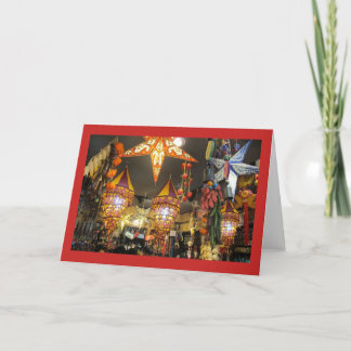 Lampe beleuchtet Anmerkungs-Karte Karte