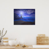 Lampe bis zum Druck meiner Füße Poster (Küche)