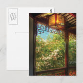 Lampe - Einfach chinesisch Postkarte (Vorne/Hinten)