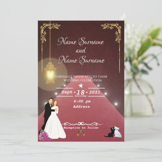 Lampe Einladung (Stehend Vorderseite)