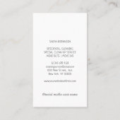 Lampe für Inneneinrichtung Visitenkarte (Rückseite)