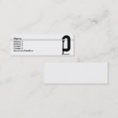 Lampe - Glanz Mini Visitenkarte (Vorne/Hinten)