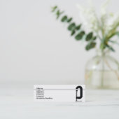 Lampe - Glanz Mini Visitenkarte (Stehend Vorderseite)