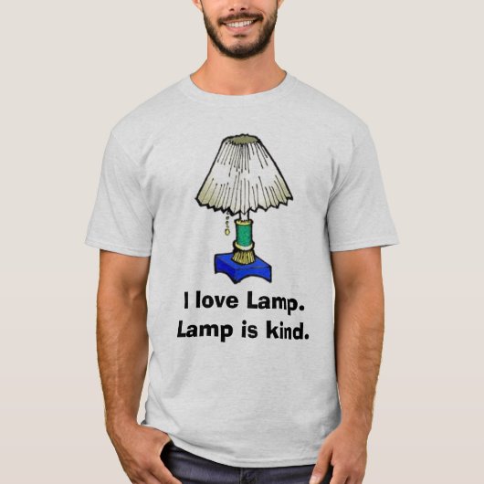 Lampe, i-Liebe Lampe. Lampe ist nett T-Shirt (Vorderseite)