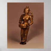 Lampe in Form der Göttin des Glücks Poster (Vorne)