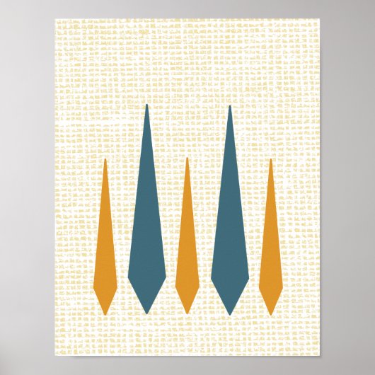 Lampe Mitte Jahrhundert Modernes Retro-Poster Poster (Vorne)